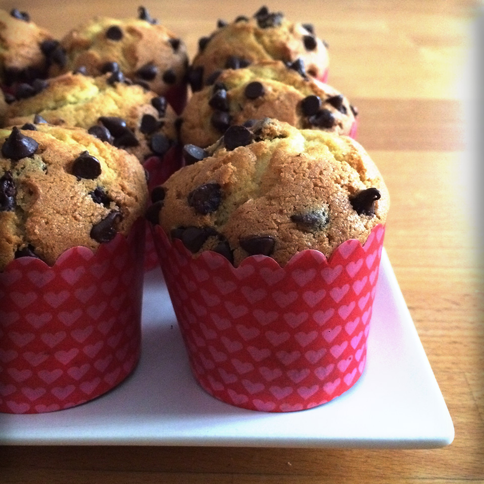Muffin Muffin con gocce di cioccolato